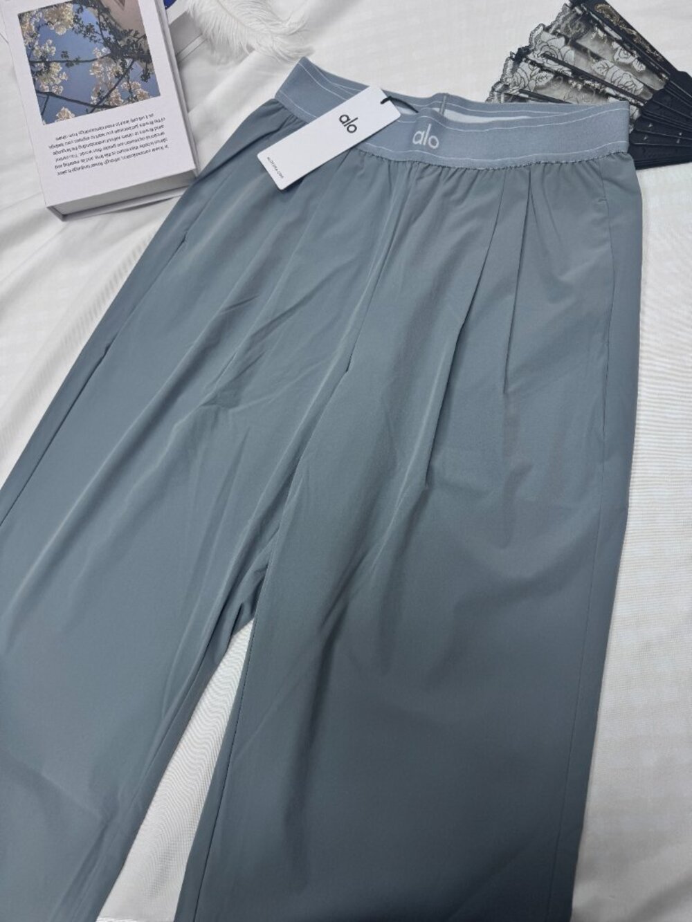 ALO Yoga💛 Suit Up Trouser Steel Grey💓NWT Regular-30" Inseam - Picture 2 of 6